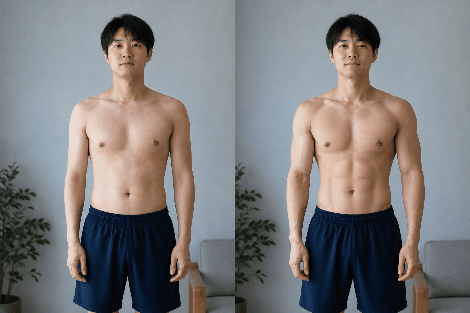 Illustrative profile 03, Day 1 and Day 90 progress comparison
