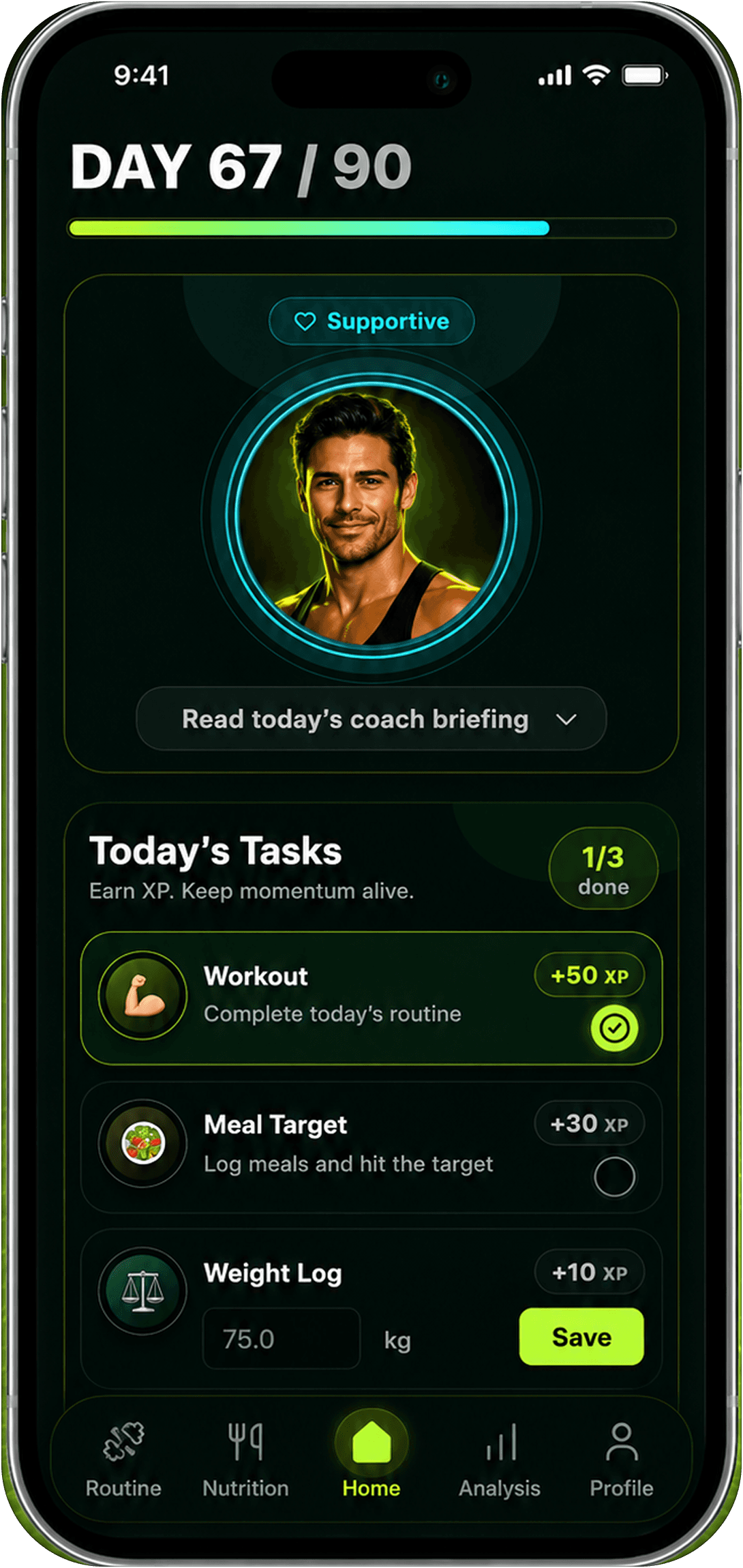 Reset90 AI app preview