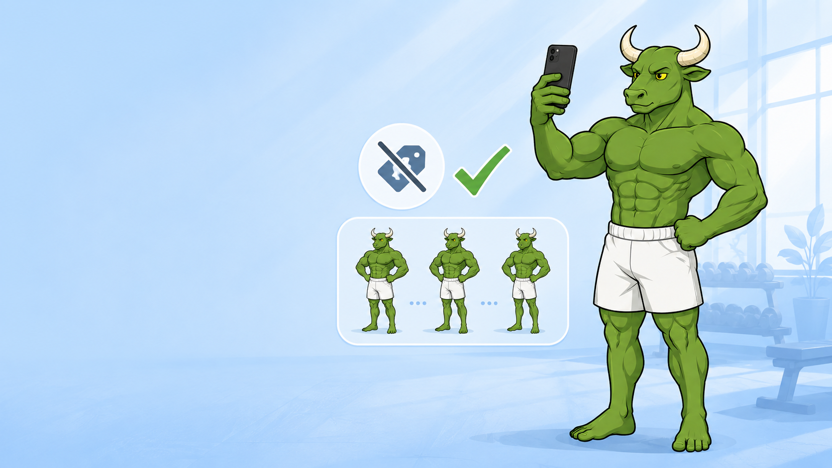 Green Guy in a guided progress-photo feedback loop — Reset90 best AI body transformation apps in 2026